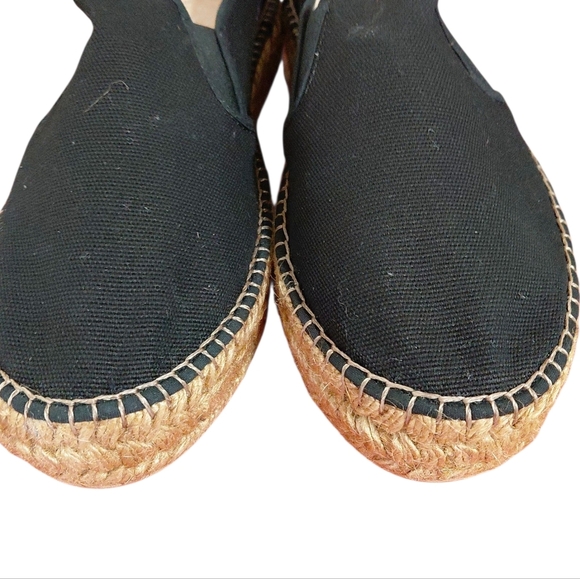 NEW VISCATA Barcelona Black Platform Canvas Espadrilles Womem's size 9.5 - Picture 3 of 10